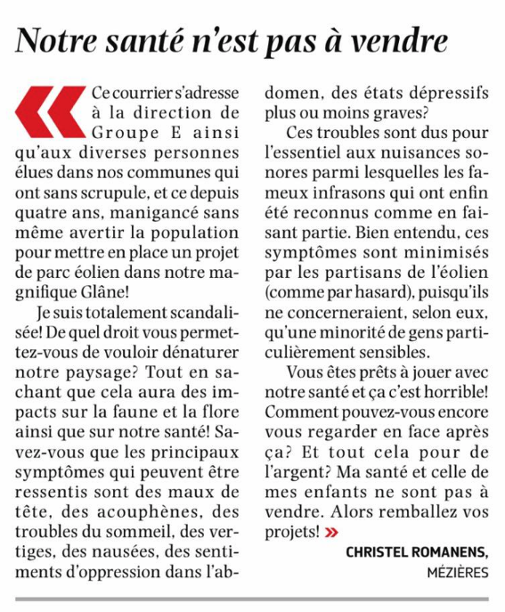Notre santé n'est pas à vendre